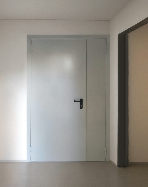 Стальная полуторная дверь