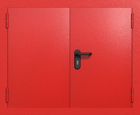 Двустворчатый люк ei-60 (цвет красный RAL 3020)