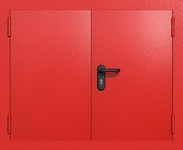 Двустворчатый люк ei-60 (цвет красный RAL 3020)