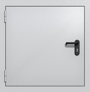 Одностворчатый квадратный люк ei-60 (цвет светло-серый RAL 7047)