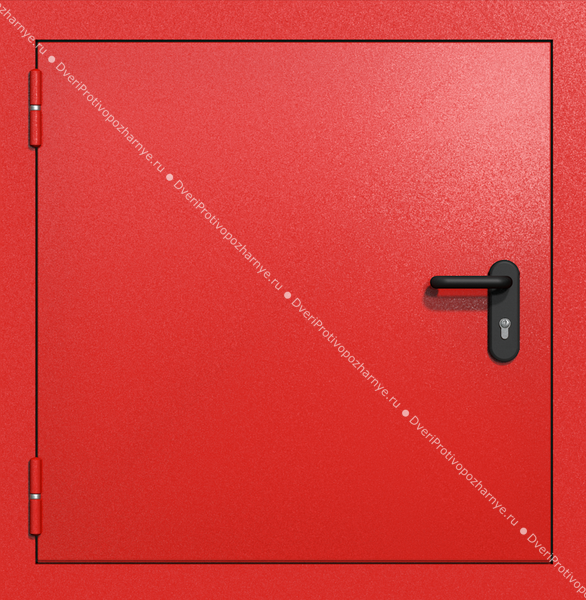 Одностворчатый квадратный люк ei-60 (цвет красный RAL 3020)