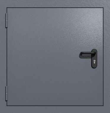 Одностворчатый квадратный люк ei-60 (цвет темно-серый RAL 7015)