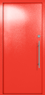 Однопольная глухая техническая дверь (цвет красный RAL 3020)
