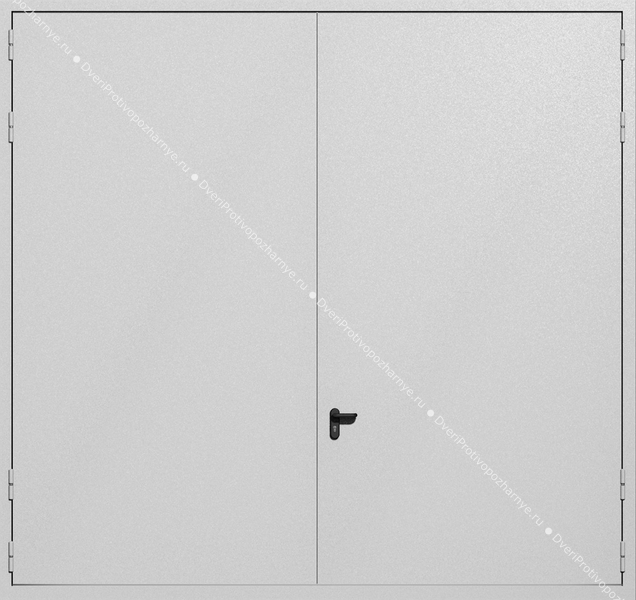 Распашные крупногабаритные ворота ei-60 (цвет светло-серый RAL 7047)