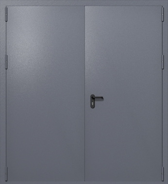 Распашные ворота ei-60 (цвет темно-серый RAL 7015)